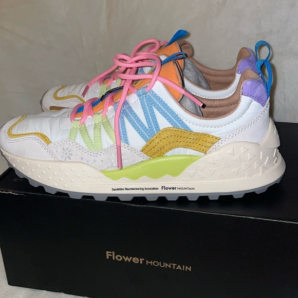 NWT Flower Mountain Washi Sneakers in Beige/White/Multi - Picture 14 of 16